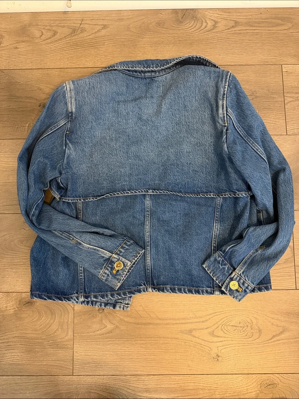 Michael Kors Double-Breasted Denim Jacket - Blue